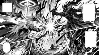 Fantasy battle manga panel layout