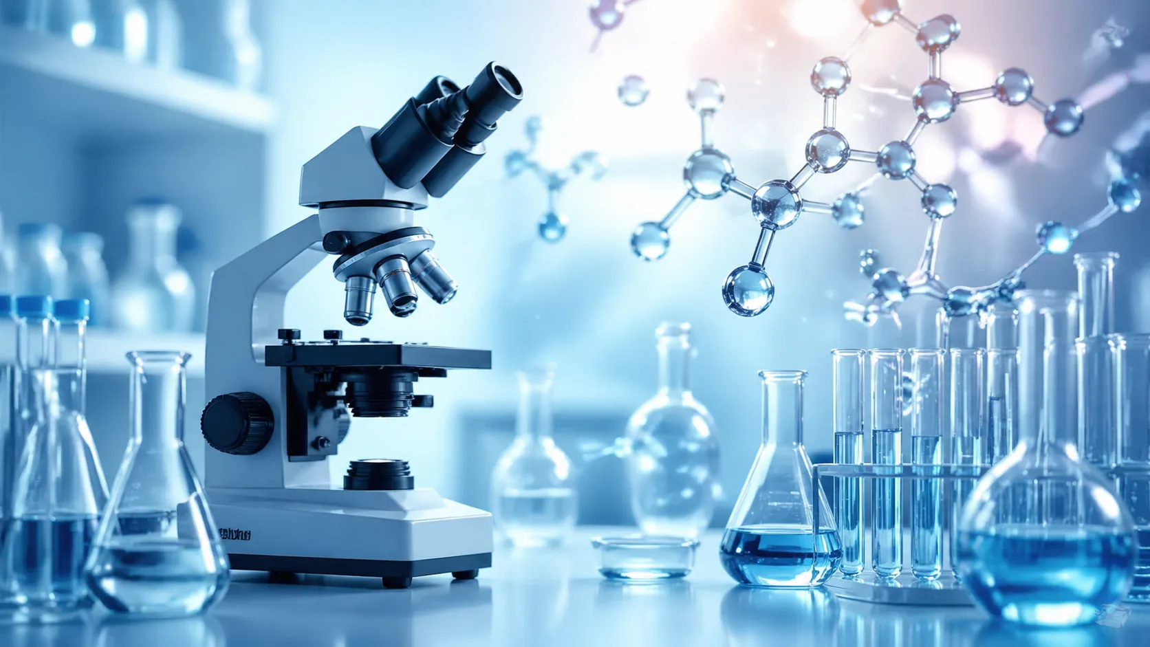 Create a laboratory research illustration