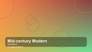 Create a cinematic mid-century modern illustrations image