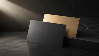 Cinematic conversion-focused modern business card graphics image