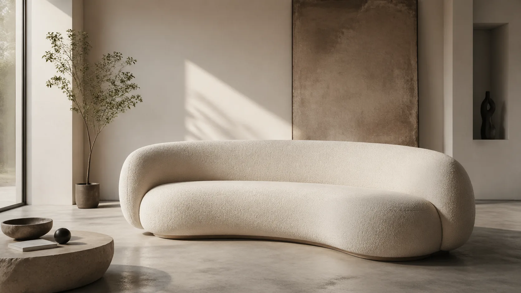 Create a modern furniture mockup scene