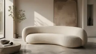Create a modern furniture mockup scene