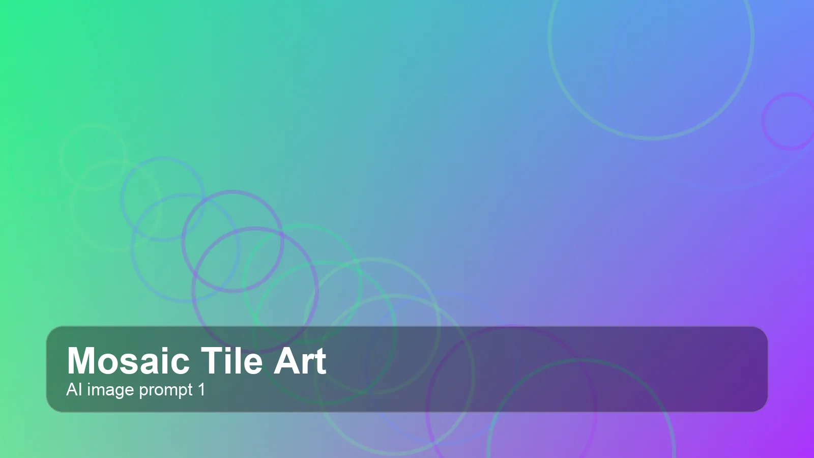 Create a cinematic mosaic tile art image