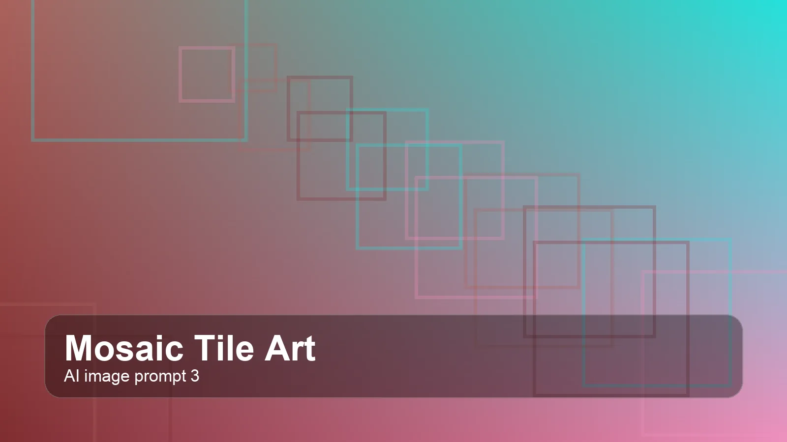 Create a gallery-quality mosaic tile art scene