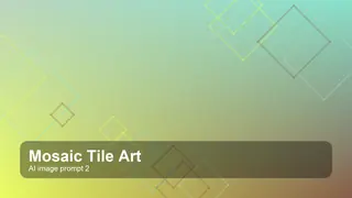 Create a premium editorial mosaic tile art visual