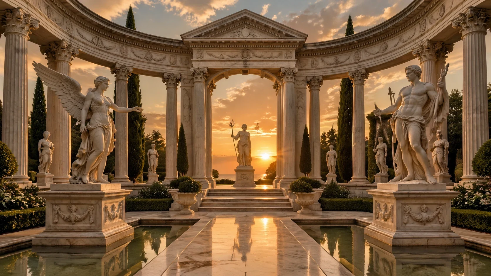 AI generated neoclassical sculptures example 2