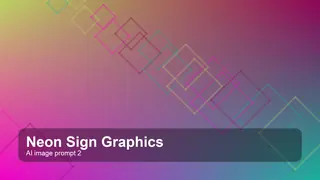 Create a premium editorial neon sign graphics visual