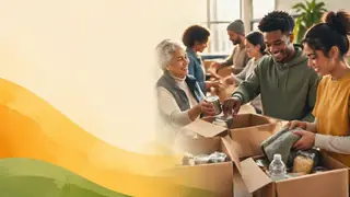 Create an awareness campaign poster background