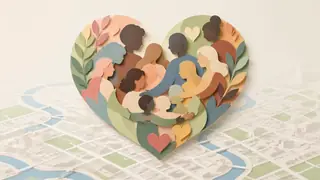 Create a humanitarian non-profit visual