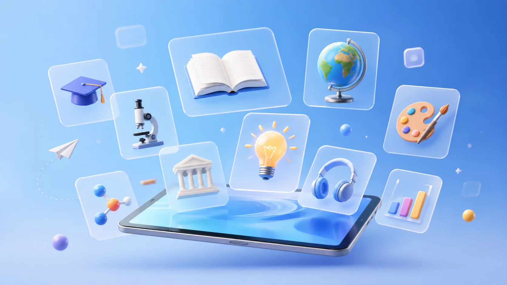 Create a digital classroom hero visual