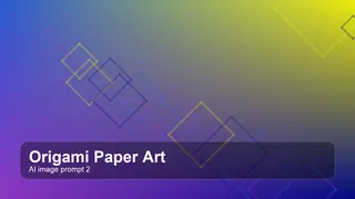 Create a premium editorial origami paper art visual