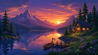 Pixel Platformer Tileset Image Generator preview