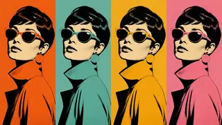 AI generated pop art portraits example 3