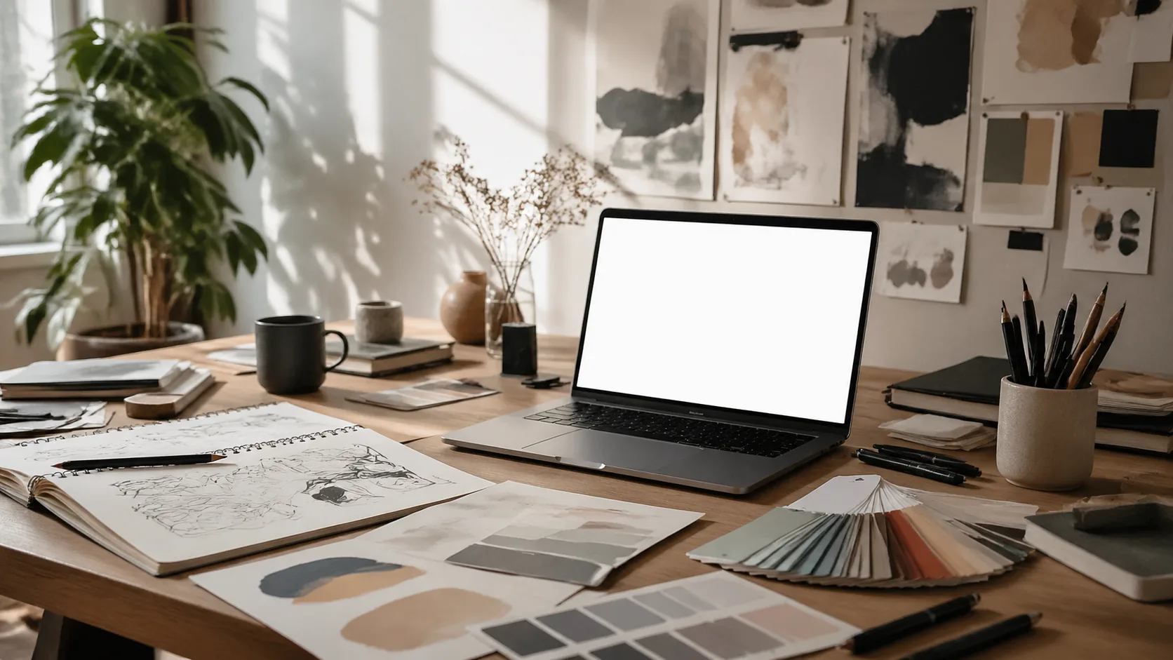 Create portfolio header visuals