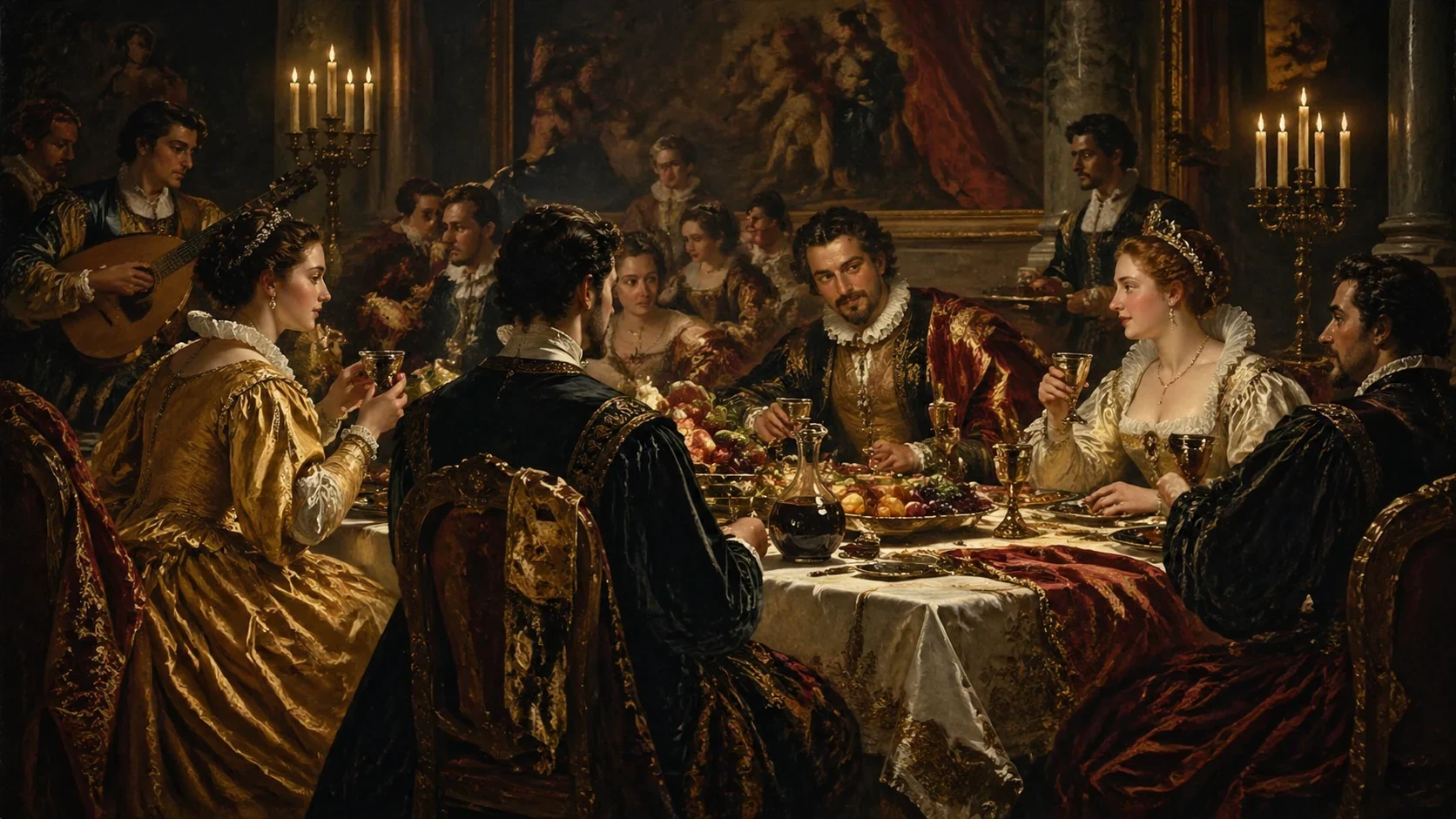 AI generated renaissance oil paintings example 2