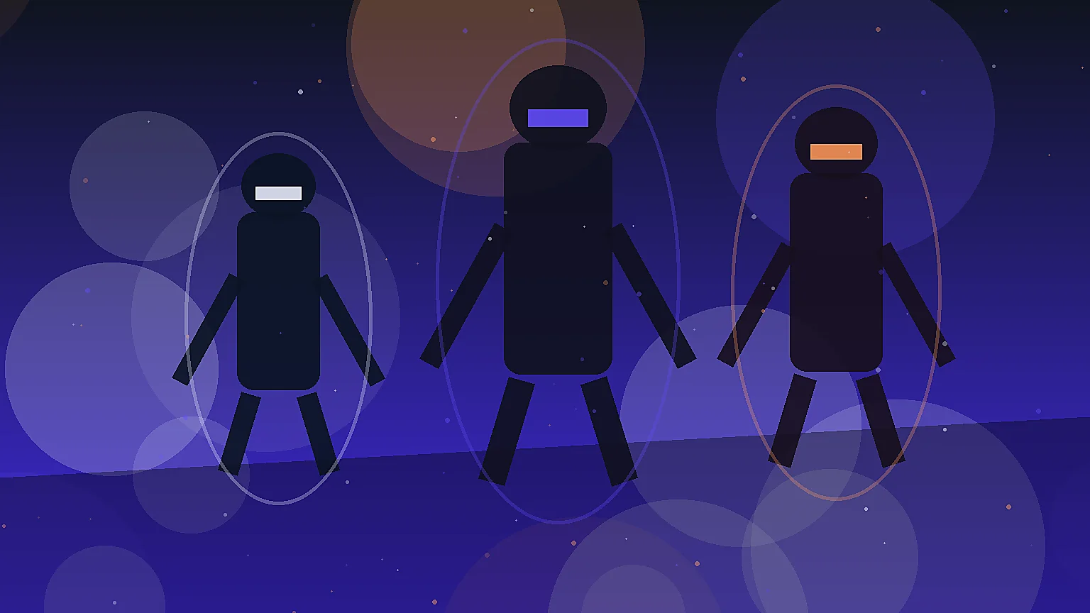 Polished lineup of companion robot NPCs