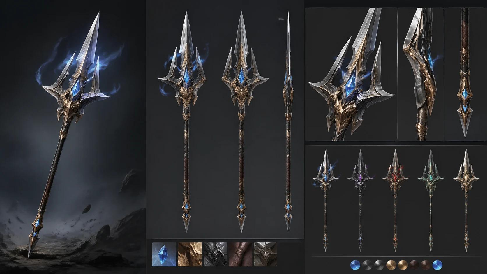 RPG Weapon Concept Art AI image prompt example 1