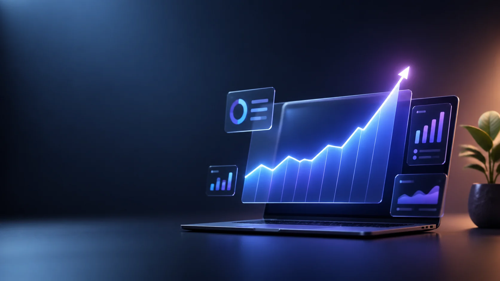 Cinematic conversion-focused saas landing page illustrations image