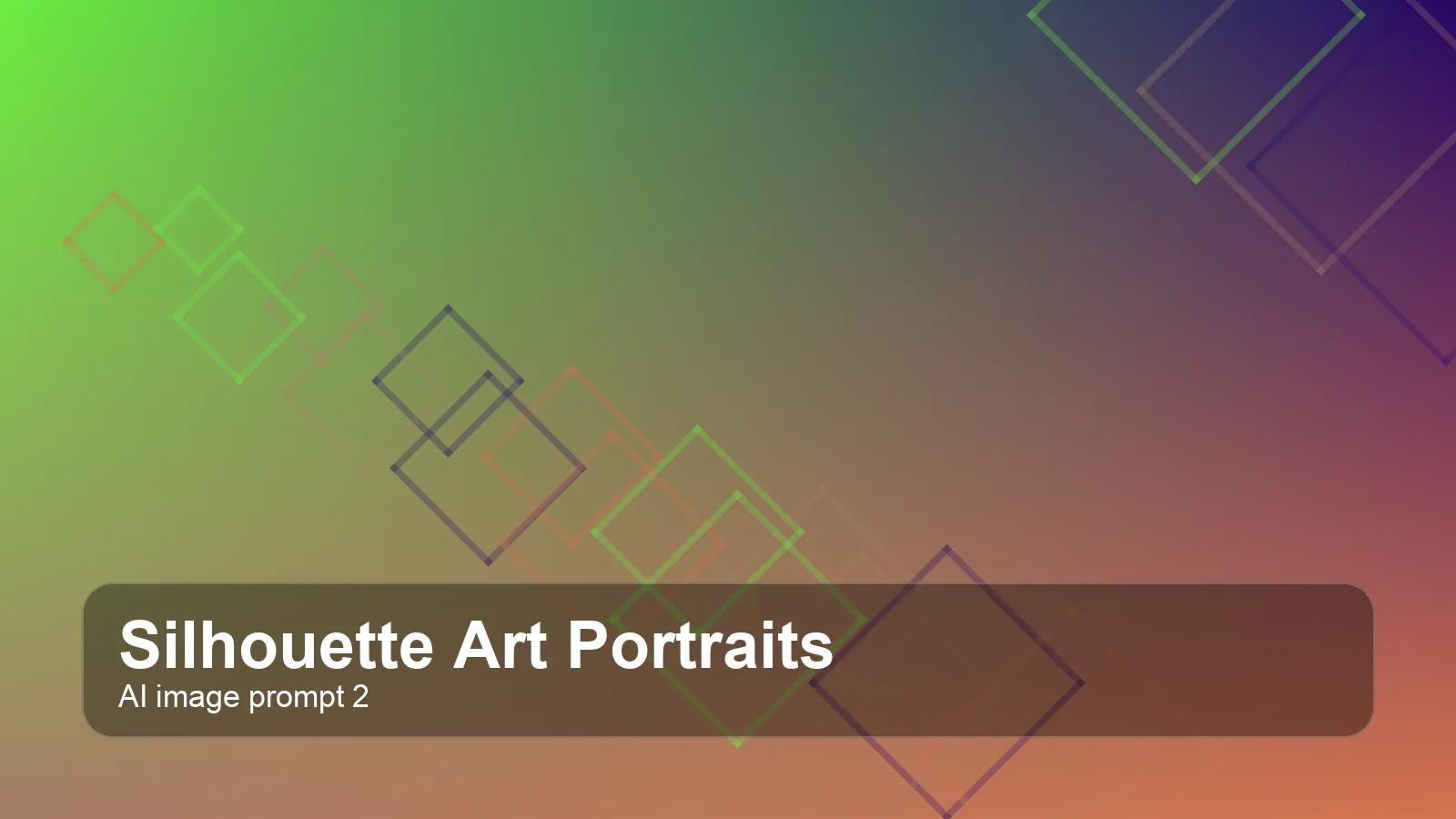 Create a premium editorial silhouette art portraits visual