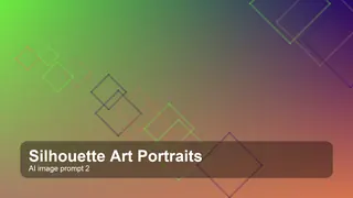 Create a premium editorial silhouette art portraits visual