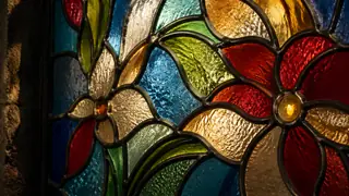 Stained Glass Window Patterns AI image generation example 2