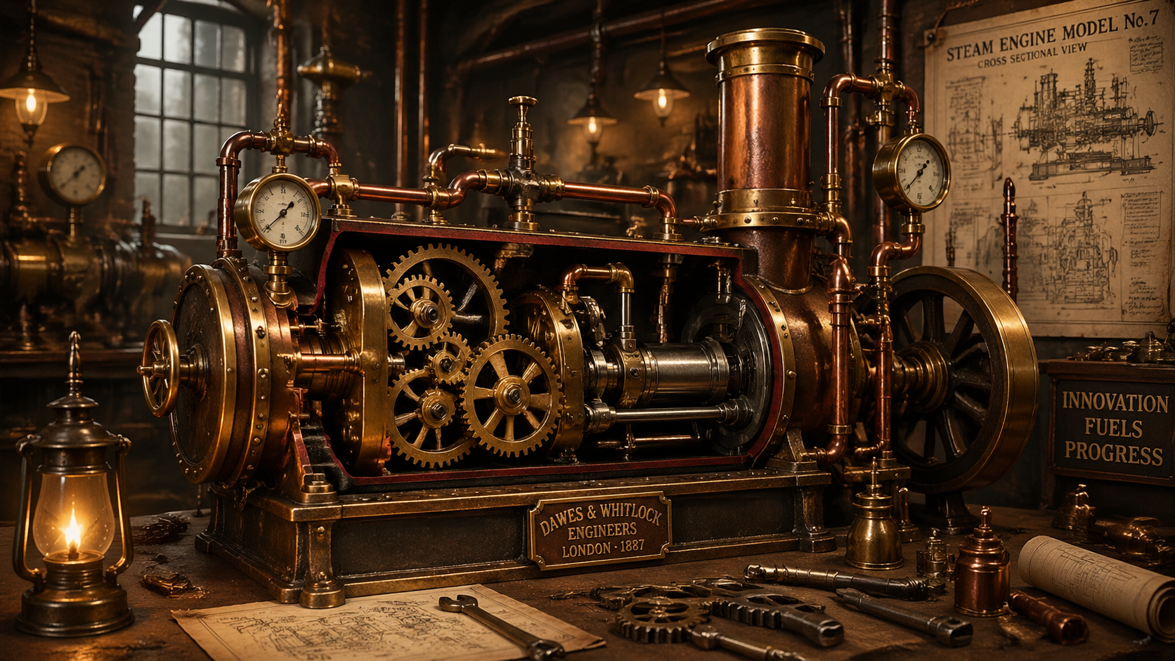 Steampunk machinery concept