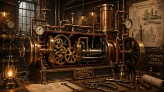 Steampunk machinery concept