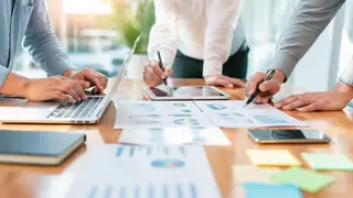 Create a generic business blog hero photo