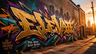 AI generated street graffiti art example 1