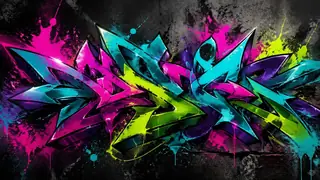 AI generated street graffiti art example 2