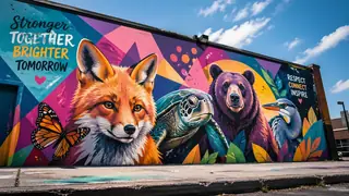 AI generated street graffiti art example 3