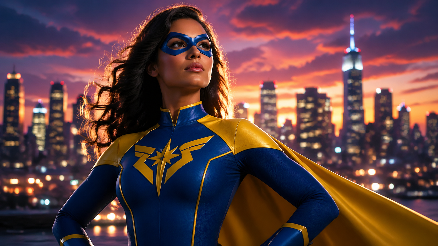 Original superhero avatar portrait
