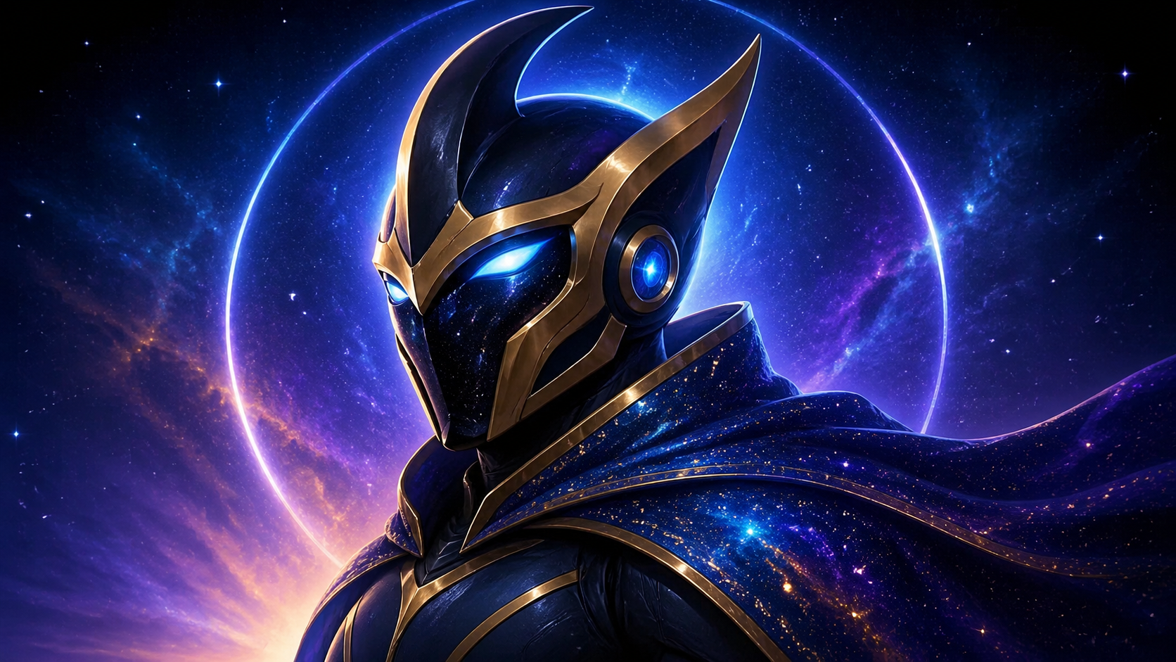 Cosmic guardian superhero avatar