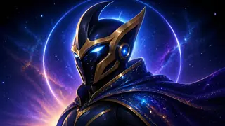 Cosmic guardian superhero avatar