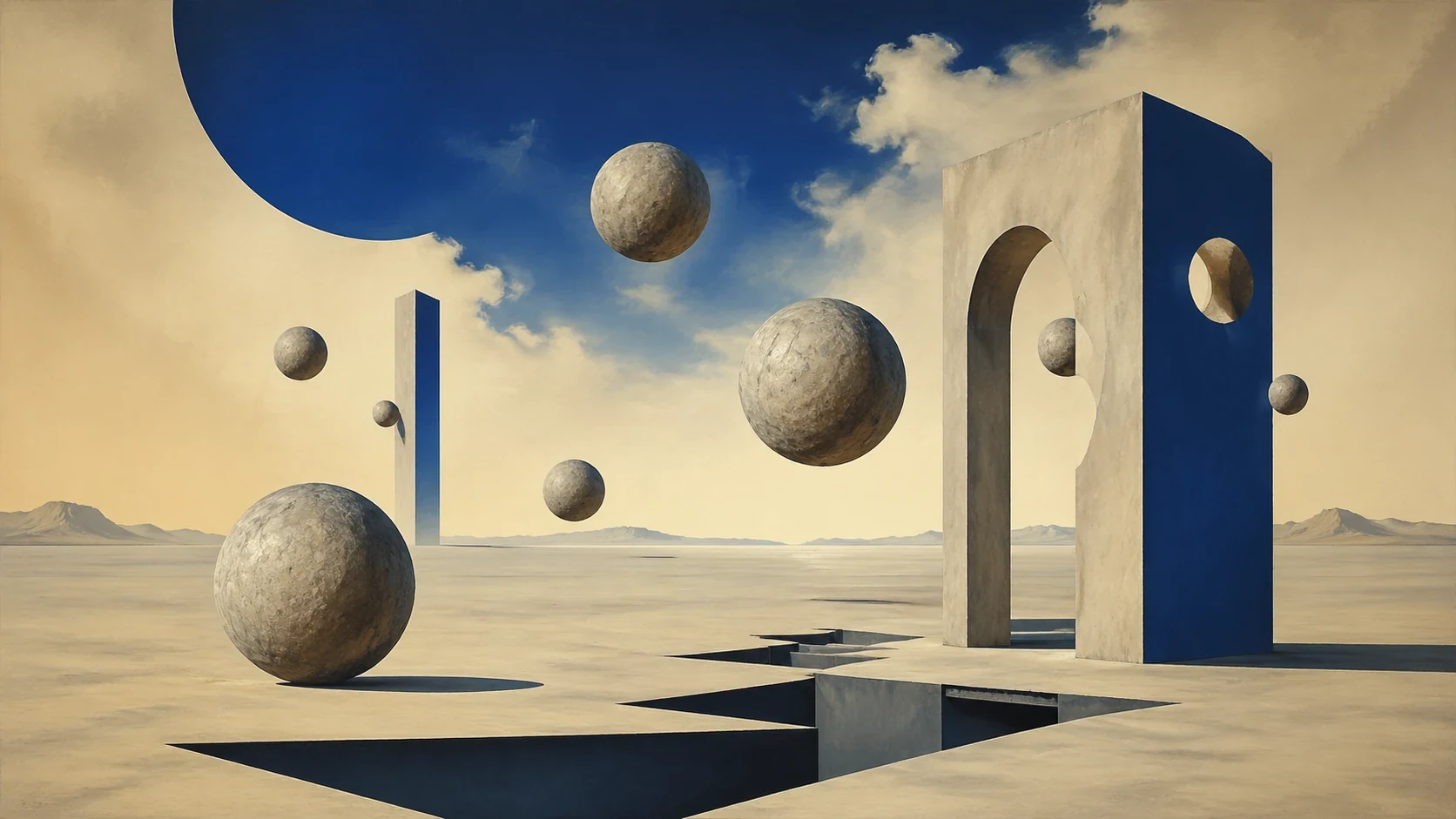 AI generated surrealist abstract art example 1