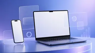 Create tech device mockups with laptop and phone