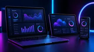 Create a futuristic multi-device mockup