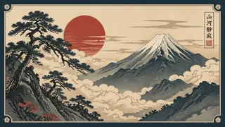 AI generated ukiyo-e japanese art example 2