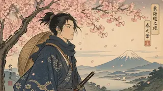 AI generated ukiyo-e japanese art example 3