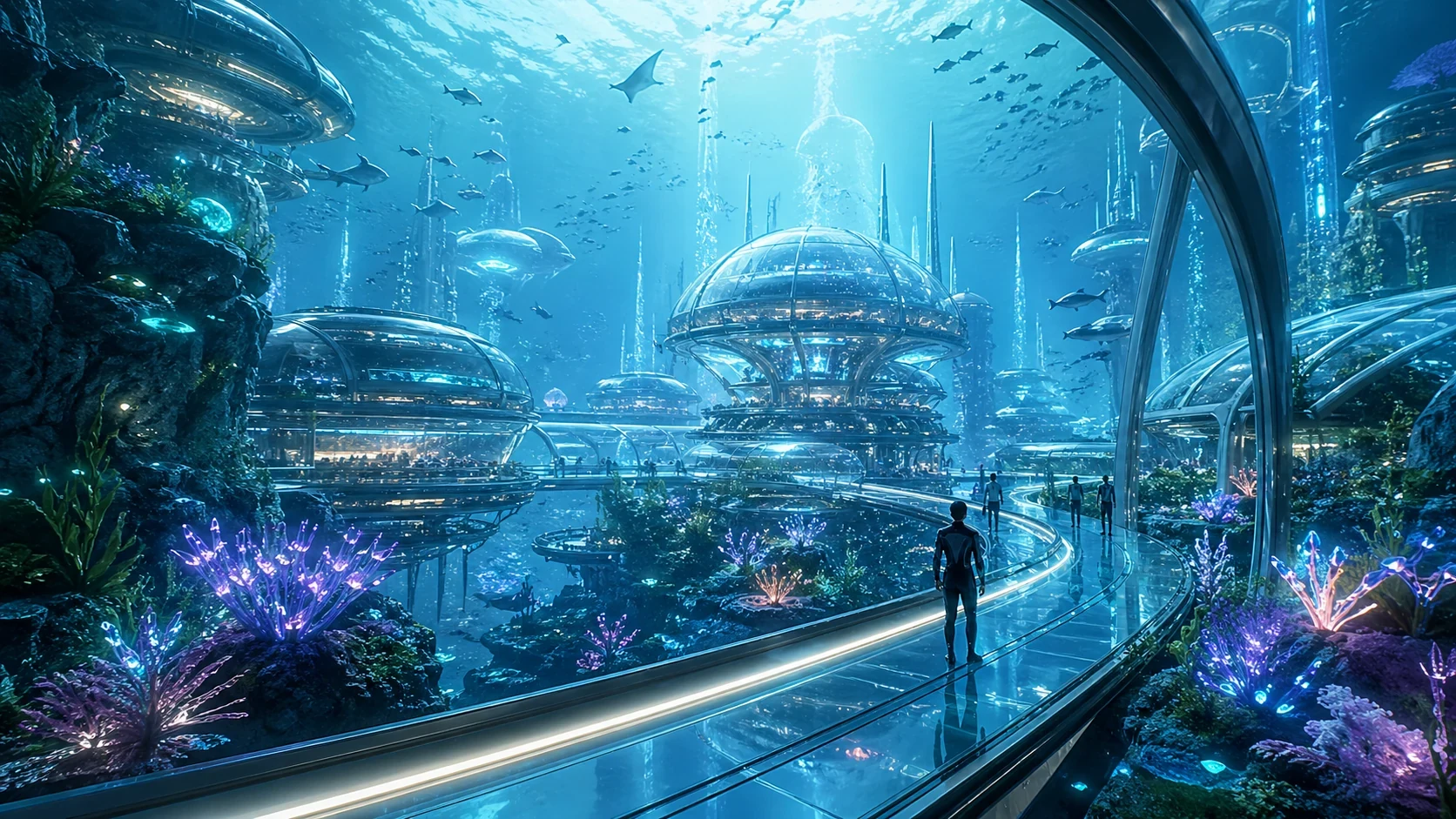AI generated underwater cityscapes example 3
