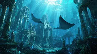 AI generated underwater cityscapes example 2