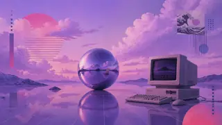Vaporwave desktop wallpaper