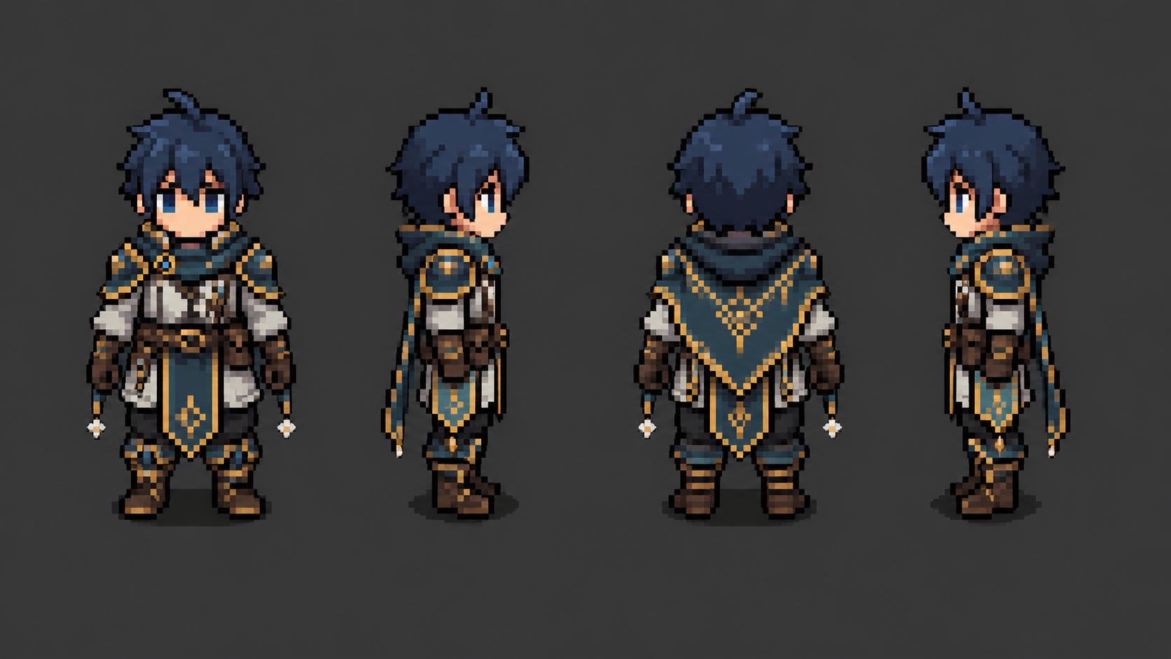 Top-down RPG character sprite concepts