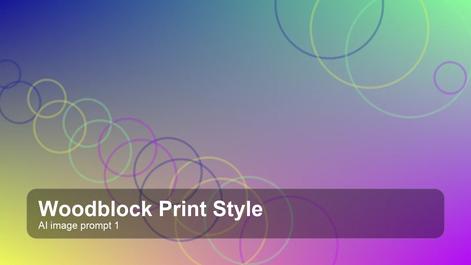Create a cinematic woodblock print style image
