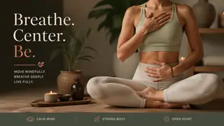 Close-up or alternate layout for yoga and meditation visuals with calming poses