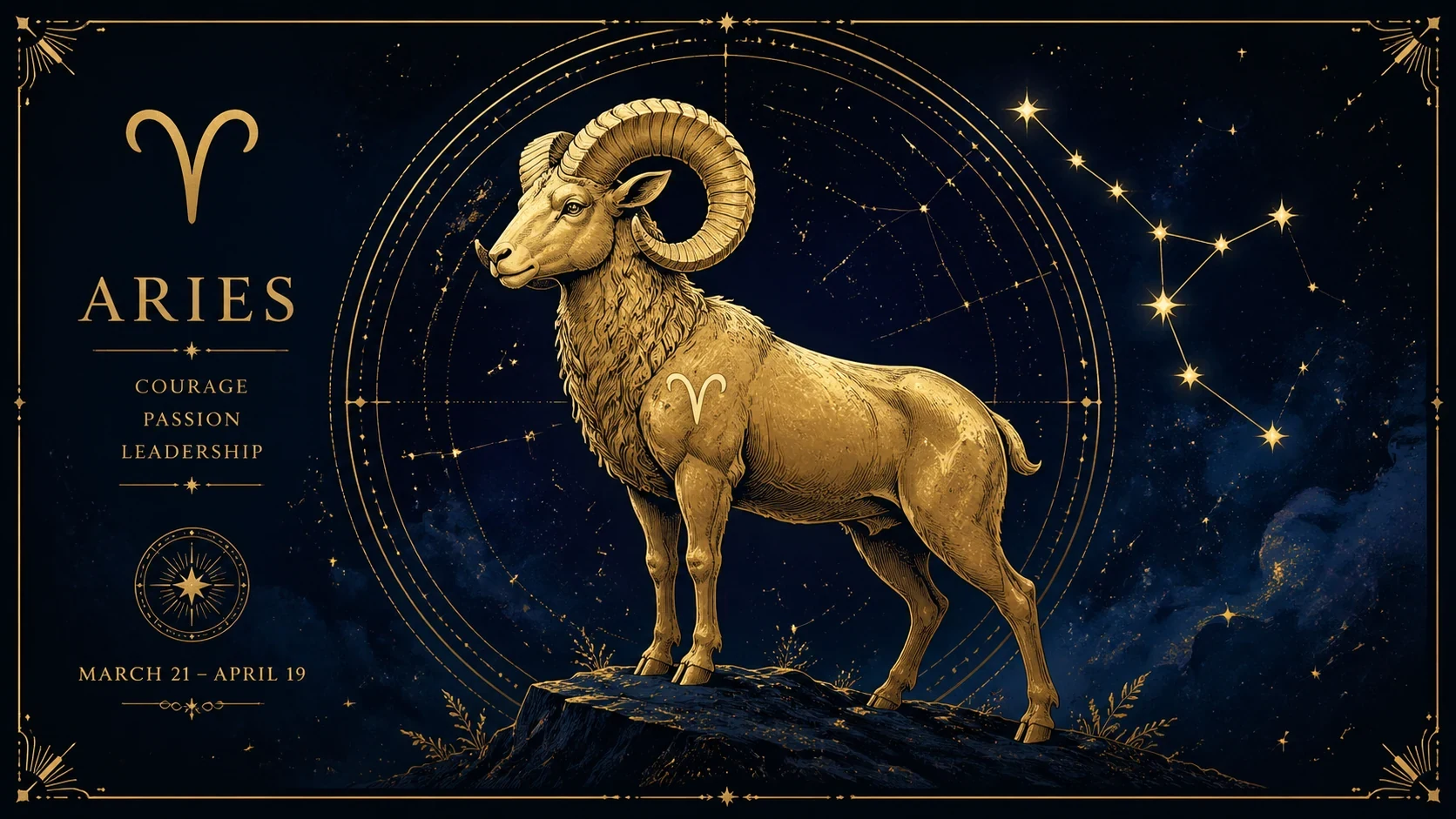 AI generated zodiac sign illustrations example 1