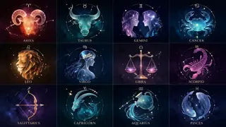 AI generated zodiac sign illustrations example 2