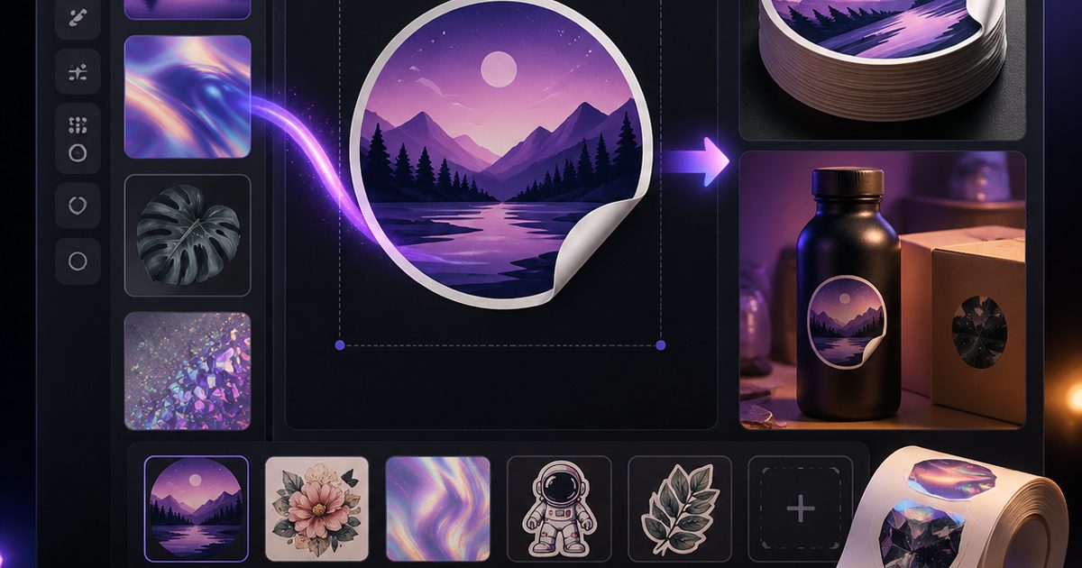 Custom Sticker and Label Printing visual preview