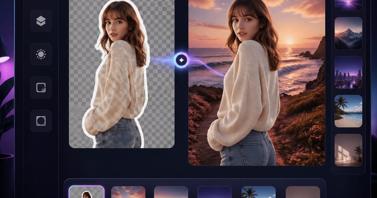 iPhone Photo Sticker and Background Editing visual preview