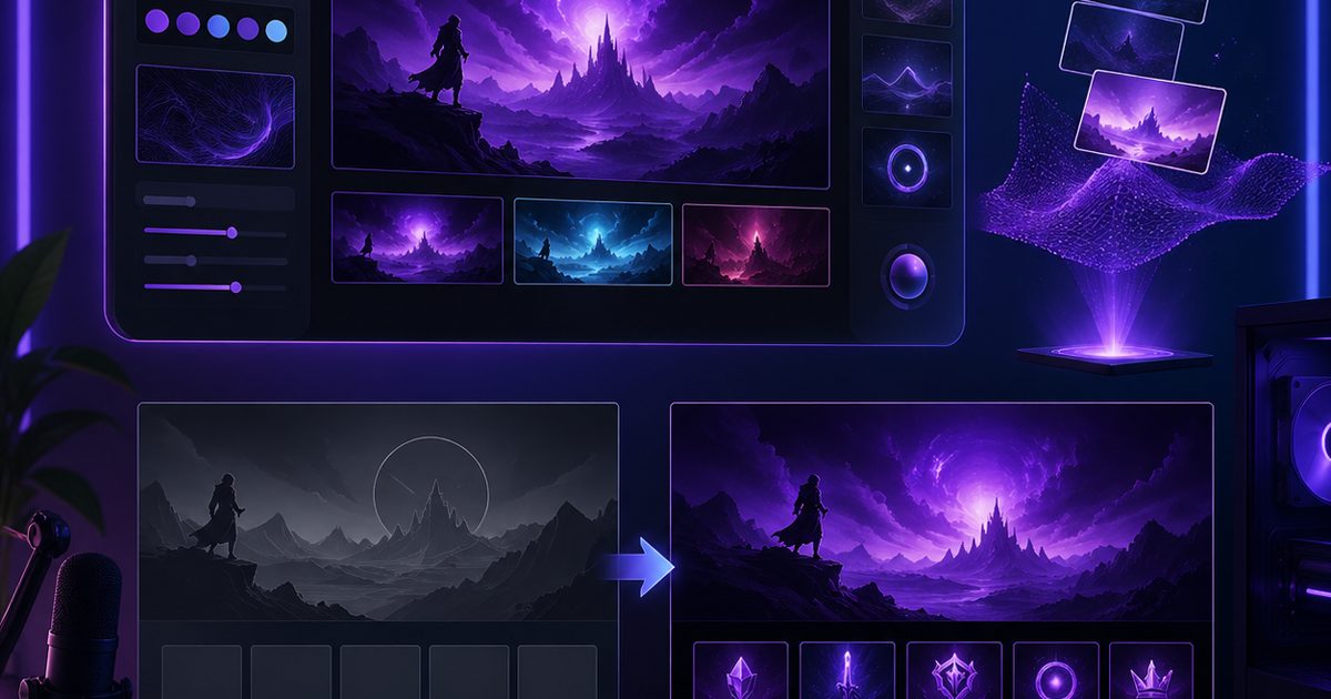 Twitch Banner and Panel Design visual preview